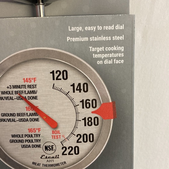 Stainless Steel Meat Thermometer Oven Safe Extra Large Dial - Picture 2 of 4